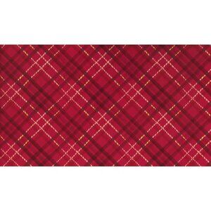 Hallmark Wrapping Paper Dark Red Plaid 35 sq ft Roll Holiday Gift